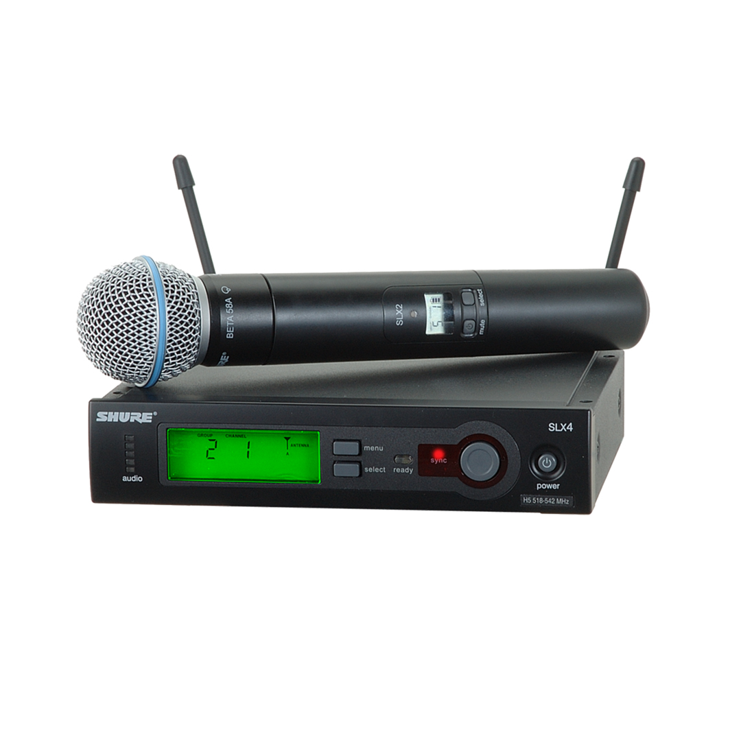 kofferbak Spit Landgoed SHURE SLX Beta 58a microfoon set (draadloos) - Jonkheer Sound, Light & Video